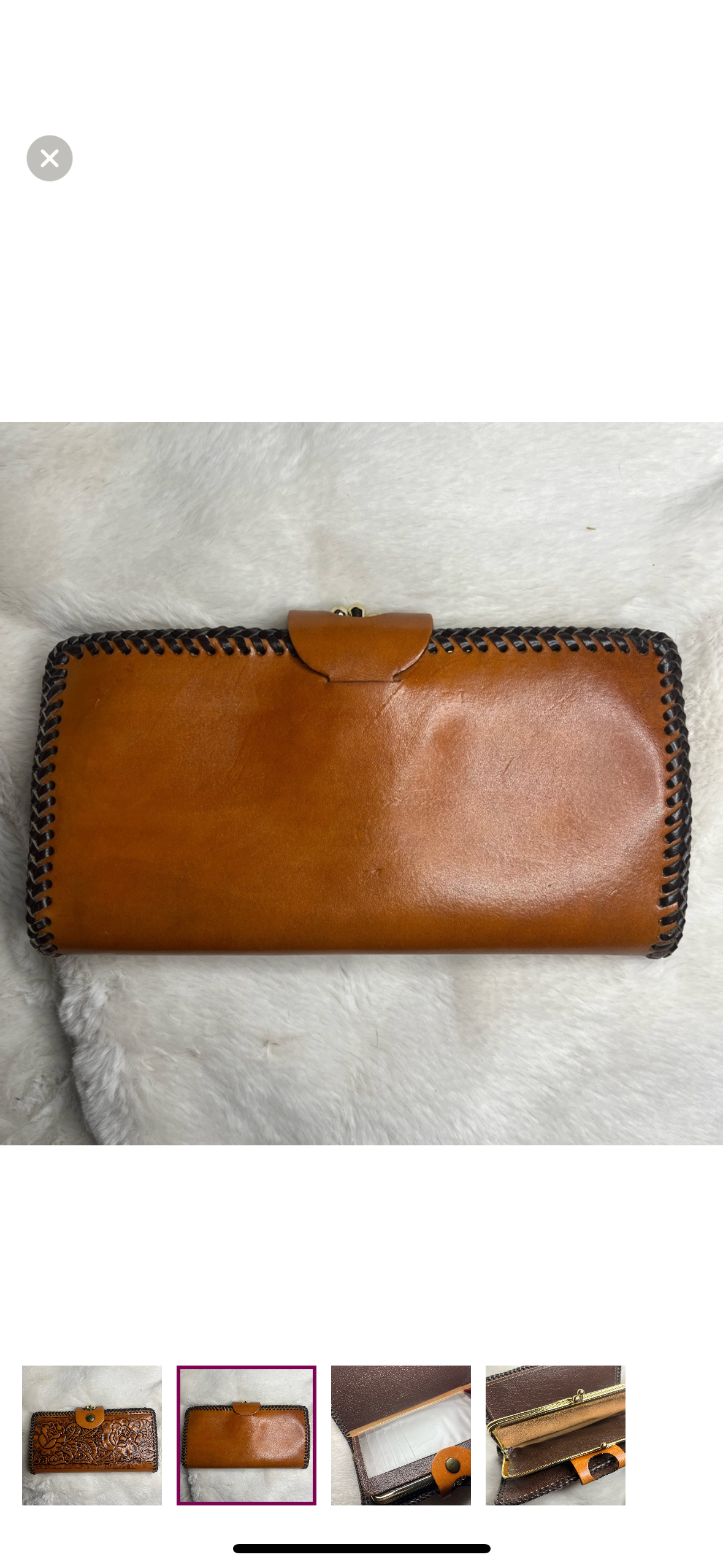FAUX LEATHER ROSE EMBOSSED WALLET