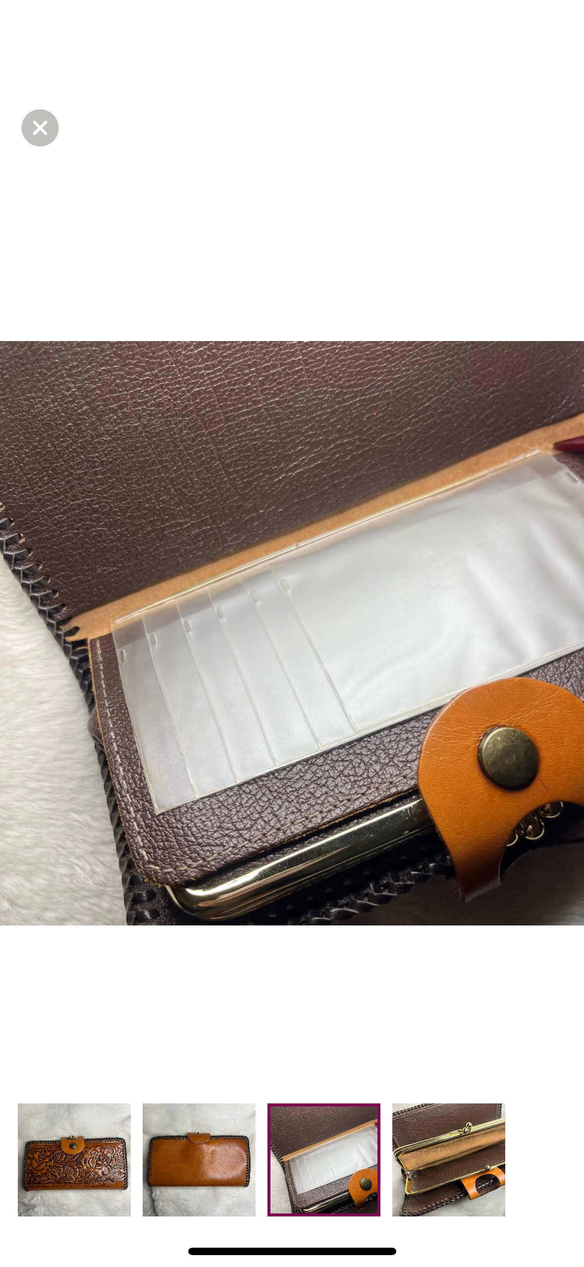 FAUX LEATHER ROSE EMBOSSED WALLET