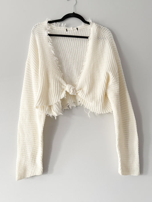 KNIT BEACH TIE TOP