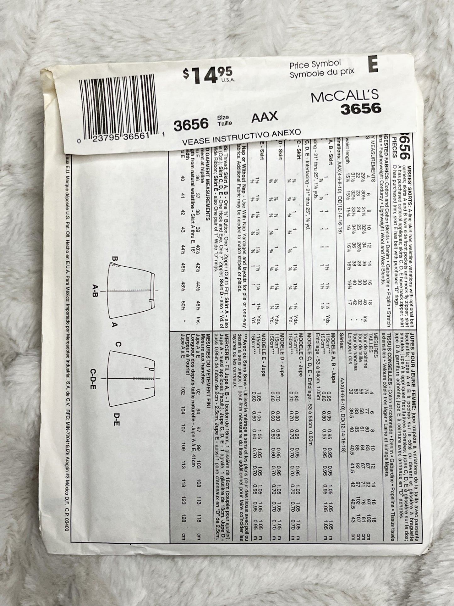 Pattern - Women's - Skirt
